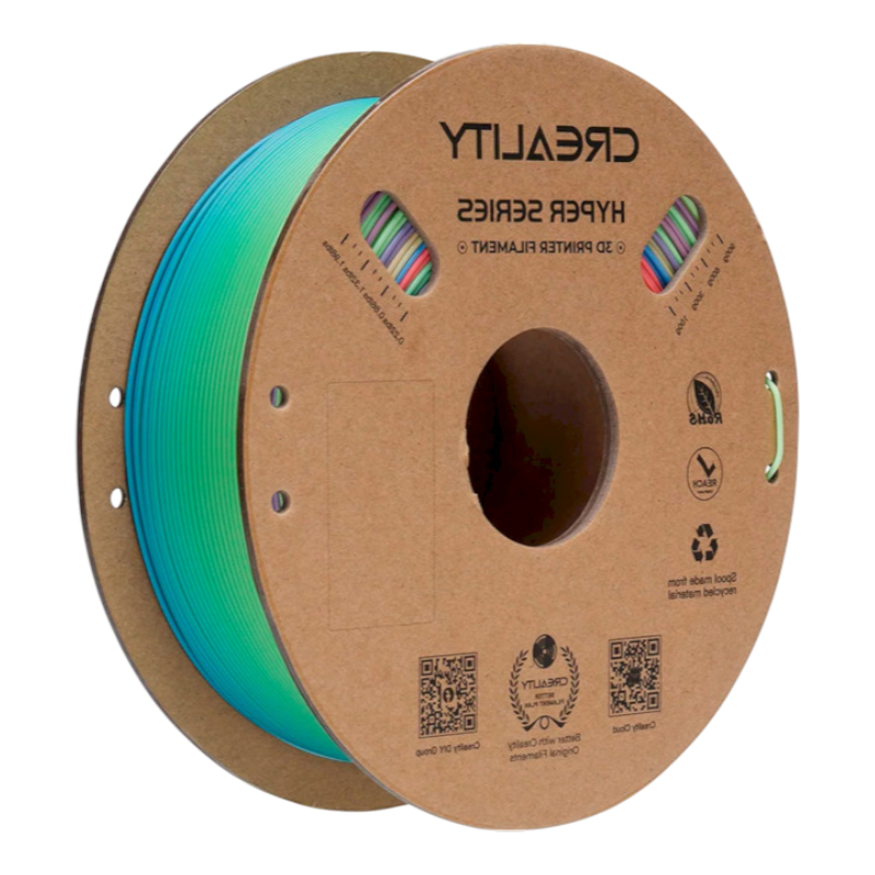 Філамент (пластик) для 3D принтера CREALITY Hyper PLA 1кг, 1.75мм, веселковий, дика квітка (короткий градієнт) (3301010425)